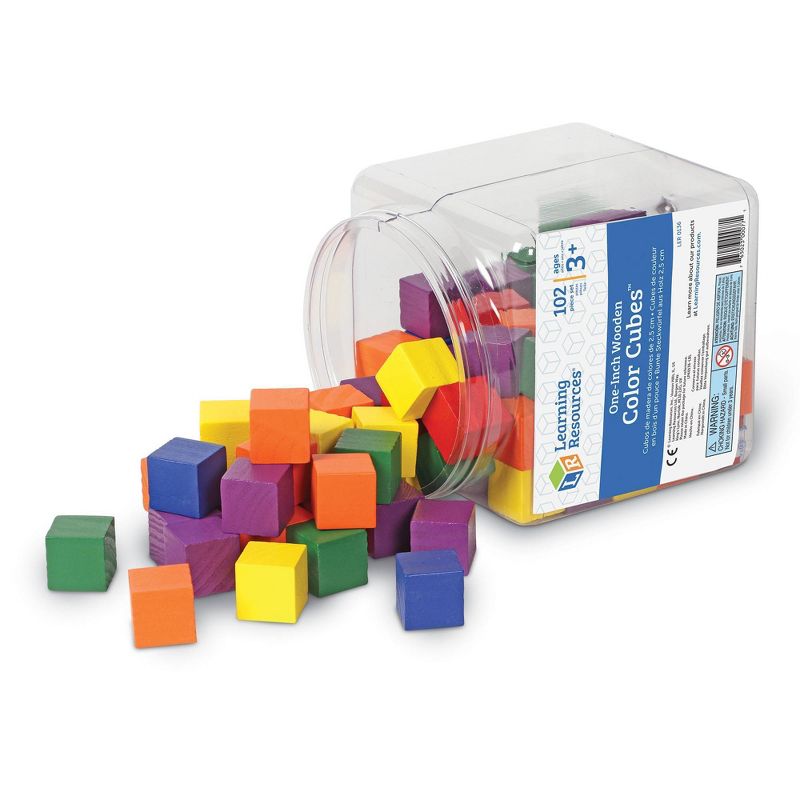 Learning Resources Wooden Color Cubes, 5 of 6