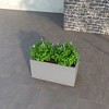 LeisureMod Flora Fiberstone and MGO Clay Planter Rectangular Planter Pot for Indoor and Outdoor - 3 of 4