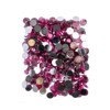 John Bead 400-Piece 12mm (SS50) Fuchsia Acrylic Round Flat Back Rhinestones - 2 of 4