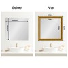 Amanti Art Mirror Makeover Bathroom Mirror Frame Border Kit - Fully Assembled Peel and Stick Frame - Mirror NOT Included - Parlor Trim - 4 of 4