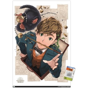 Trends International The Wizarding World: Dynasty Designs - Newt Scamander Unframed Wall Poster Prints - 1 of 4