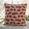 Signare USA Poppy Flower Pillowcase/Cushion Cover 18x18 Inch - 2 of 2