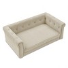 Rectangle Dog Beds With Removable Washable Cover,Modern Elevated Dog Sofa Bed,Dog Bed For Large Dog -The Pop Home - 4 of 4