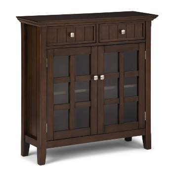 Year Color Rustic Storage Cabinet with 2 Drawers, Door, Shelf Accent, and Metal Base for Bedroom, Living Room, Entryway, and Home Office - Brown