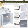 NicBex Buffet Cabinet with Adjustable Shelves,Modern Sideboard Cabinet with 2 Drawers and 4 Doors,Storage Cabinet for Living Room - 4 of 4