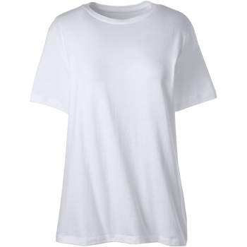 Lands' End School Uniform Women's Tall Short Sleeve Feminine Fit Essential T-shirt