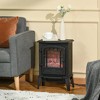 HOMCOM Free standing Electric Fireplace Stove, Fireplace Heater with Realistic Flame Effect, Overheat Safety Protection, 750W / 1500W - 3 of 4