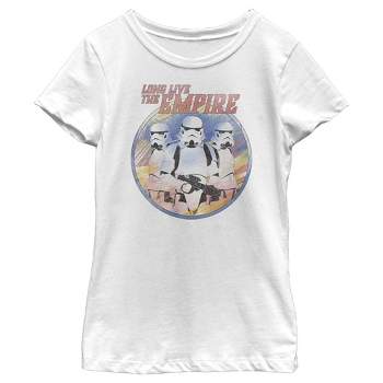 Girl's Star Wars The Mandalorian Stormtroopers Long Live The Empire T-Shirt