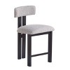Set of 2 Modern Counter Stools with Metal Frame, Indoor Upholstered Seating for Kitchen Island or Home Bar – The Pop Home - 4 of 4