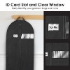 Mber 3 Pack 43" Garment Bags for Hanging Clothes, Travel Suit Bag for Closet Storage, Garment Bag with Handles for Suits Dance Costumes Coats, Black - 3 of 4