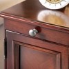 Wood Side Table with Storage Cabinet and Built-In USB Charging Station, Bedside Nightstand for Small Spaces, Living Room or Bedroom–The Pop Home - 4 of 4