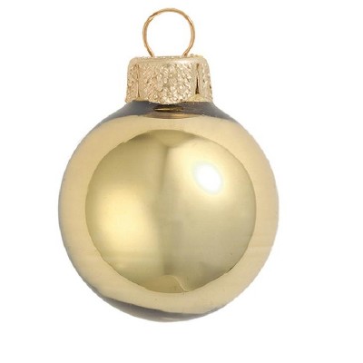 Northlight 40ct Shiny Glass Ball Christmas Ornament Set 1.5" - Antique Gold