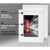 Americanflat Picture Frame in White MDF / Lead Free Shatter Resistant Glass Horizontal and Vertical Formats for Wall - 4 of 4