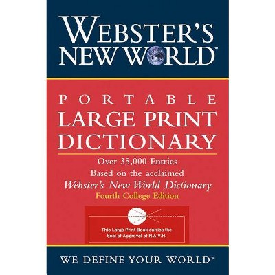 Webster's New World Portable Large Print Dictionary, Second Edition - 2nd Edition,Large Print (Paperback)