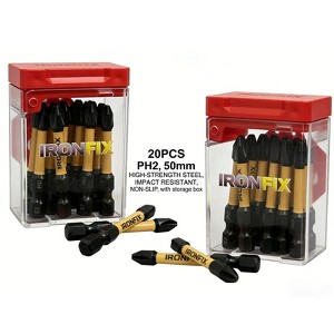 20PCS PH2 Screwdriver Bits, 50mm Magnetic Pozidriv Drill Bit Set