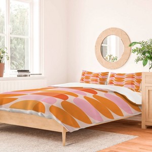 Deny Designs ThirtyOne Illustrations Tangerine Duvet Set - 1 of 3