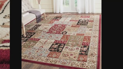 Ivory Elegance 62'' Square Hand-Knotted Synthetic Area Rug