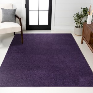 Haze Solid Low-Pile Indoor Area Rug - JONATHAN Y - 1 of 4