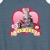 Women's - Wizard of Oz - Heart Tin Man Graphic Racerback Tank - 2 of 4
