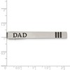 Black Bow Jewelry Stainless Steel & Enameled DAD Tie Bar Clip, 6 x 54mm - 3 of 4