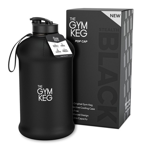 The Gym Keg 2.2l Sports Water Bottle - Black : Target