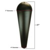 Squirrel Stopper Metal Baffle Stops Squirrels and Raccoons - Patented Technology for bird feeder or bird house pole. Fits poles .5" to 2" in diameter. - 3 of 3