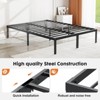 Heavy Duty Metal Bed Frame with Sturdy Steel Slat Support - 3 of 4