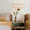 Claxy Modern Gold Wall Sconces Double Wall Lamps Living Room - 2 of 4