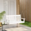 WestinTrends Malibu Outdoor Patio HDPE Hanging Front Porch Swing Bench - 2 of 4