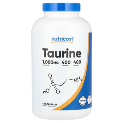 Nutricost Taurine, 1,000 mg , 400 Capsules