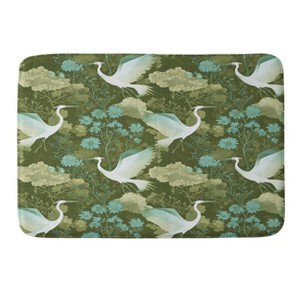 Deny Designs Caroline Okun a Mid Summer Night Crane Memory Foam Bath Mat - 1 of 4