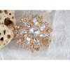 Anna-Kaci Crystal Rhinestone Bridal Flower Wreath Brooch Pin Necklace for Weddings Christmas - 4 of 4