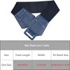 INSPIRE CHIC Women's Wide Stretchy Vintage Elastic Chunky Waist Buckle Belts - 4 of 4