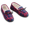Collections Etc Plaid Moccasin Slippers - 3 of 4