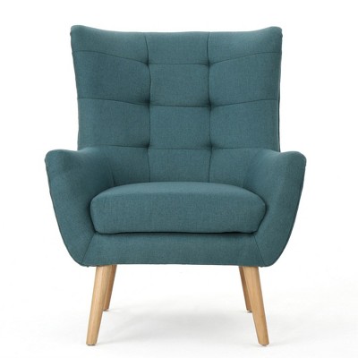 Modern Club Chair, Upholstered Soft Curved Backrest Seat, Cushioned Armchair, Ergonomic Accent Chair For Living Rooms