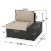 Outdoor Wicker Sectional Sofa Set with Cushions, 8-Piece Modular Patio Lounge Set with Coffee Table-Maison Boucle - 4 of 4