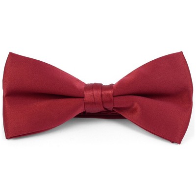 New Boy's Solid Pre Tied Bow Tie and Hanky Set