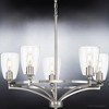 Urban Ambiance Luxury Transitional Chandelier 12.5''H x 25.25''W,  Brushed Nickel Finish,  Coronado Collection, UHP4262 - 4 of 4