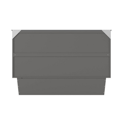 Espresso Queen Murphy Bed Chest with Single Drawer