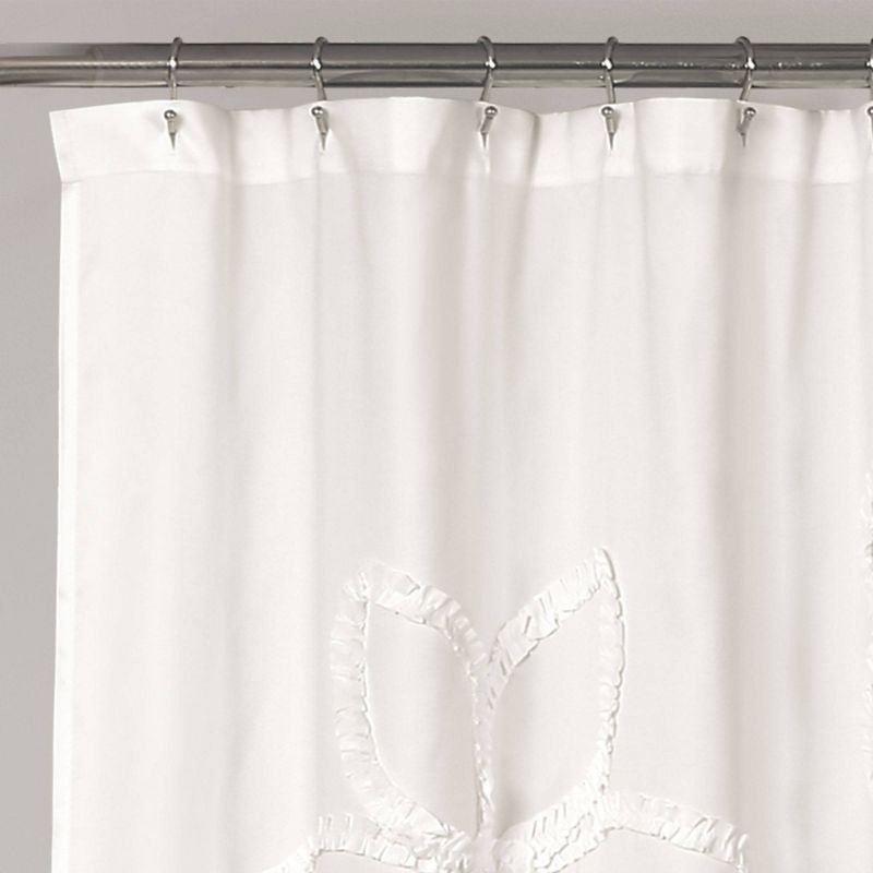Single Ruffle Flower Shower Curtain - Lush Décor, 3 of 10