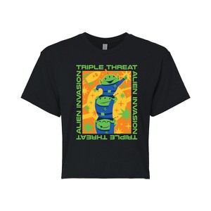 Women's - Disney - Aliens Triple Threat Cropped Graphic T-Shirt - 1 of 4