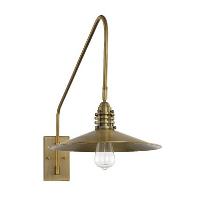 Savoy House Wheaton 1 - Light Wall Light in  Warm Brass