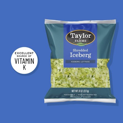Taylor Farms Fresh Shredded Iceberg Lettuce - 8oz