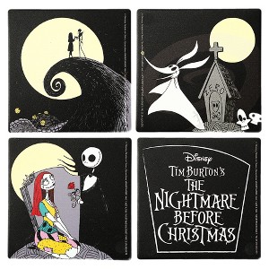Disney The Nightmare Before Christmas Ceramic Coasters Set of 4 - 1 of 2