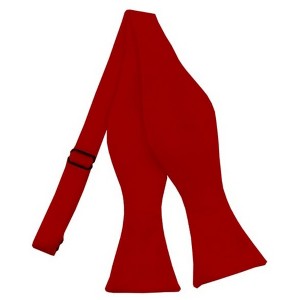 Men's Solid Color 2.75" x 4.75"  Adjustable 16" - 22" Self-Tie Bow Tie for Tuxedo & Wedding - 1 of 3