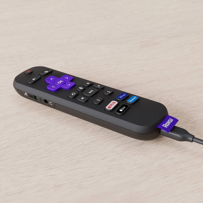 Roku Voice Remote Pro | Rechargeable with TV Controls, Lost Remote Finder, Private Listening for Roku Players, Roku TV, Roku Audio, 4 of 10