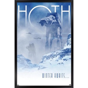 Trends International Star Wars: Hoth - Visit Hoth by Russell Walks 23 Framed Wall Poster Prints - 1 of 4