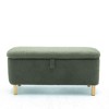 Okak Modern Pull-Open Top Comfy Boucle Ottoman Bench with Storage,Upholstered Storage Ottoman for Bedroom,Entrance - 3 of 4