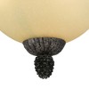 Vaxcel Sierra 3 - Light Flush Mount in  Black Walnut - 4 of 4