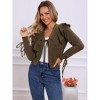 Jess by Meiko Women's Lightweight Flouncy Tie Cardigan - 2 of 4